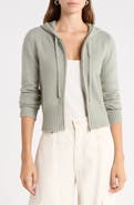 Abound Zip Front Knit Hoodie