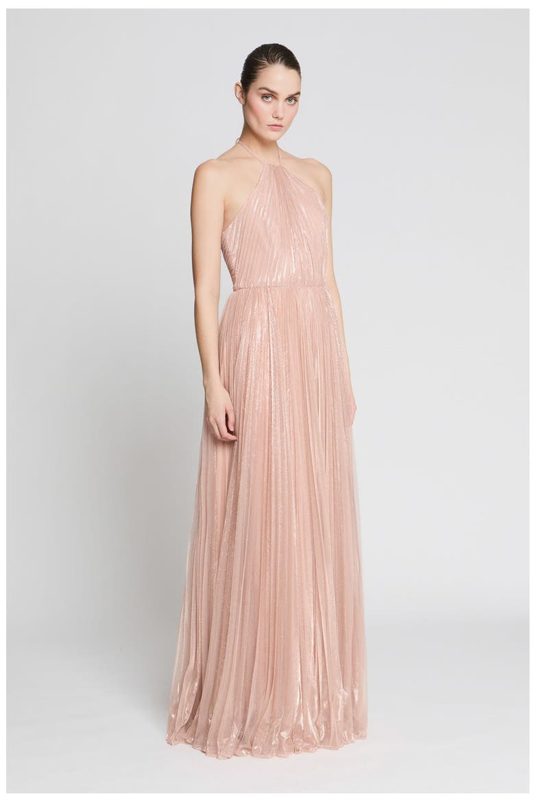 Marisol Lurex Gown, Alternate, color, Quartz