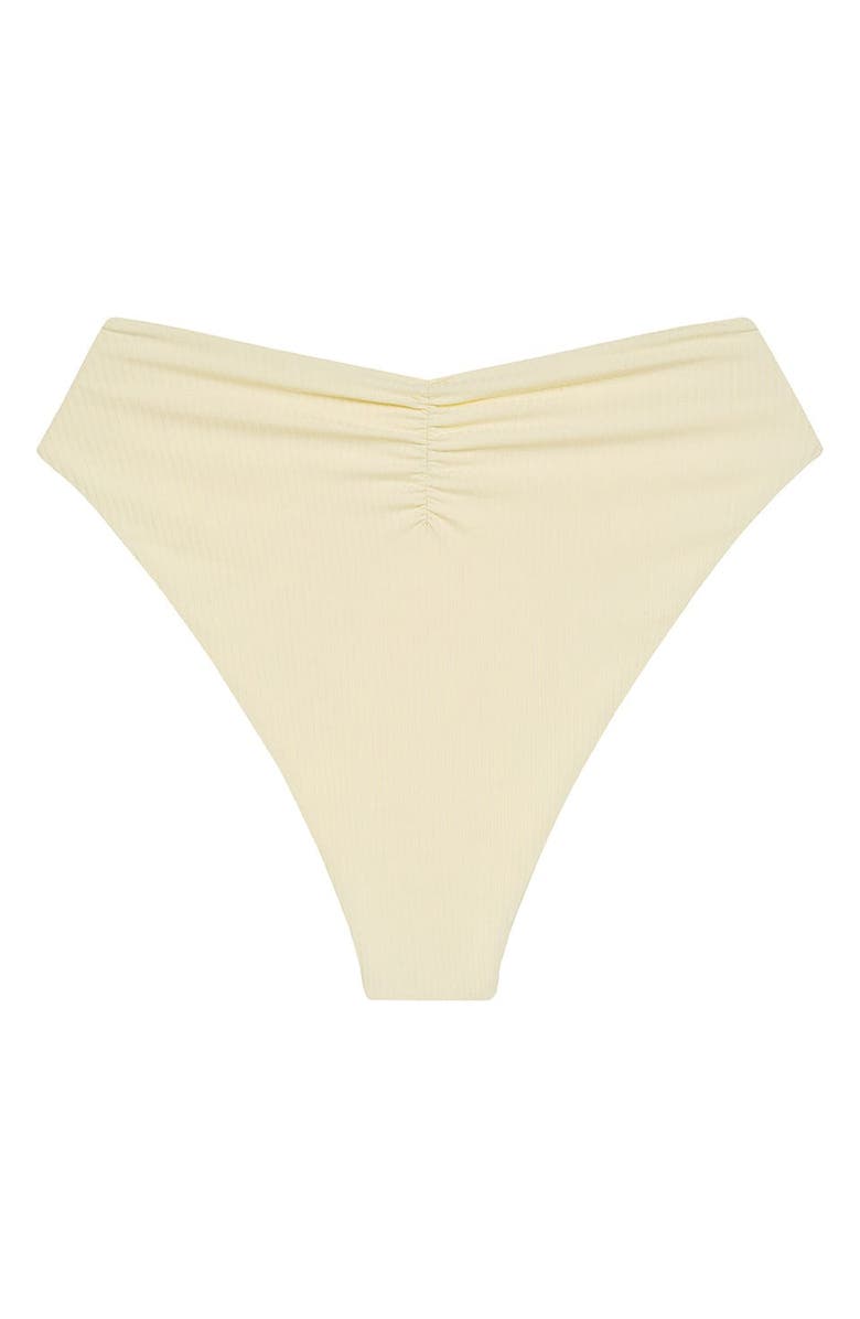 MONTCE Paula Waist Tie Bikini Bottoms, Alternate, color, Cream Rib