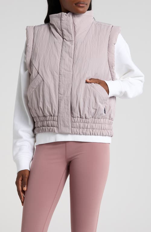 Free People Fp Movement Scrunch Time Puffer Vest In Neutral