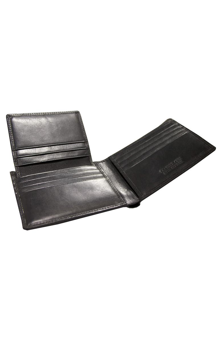 Mancini Boulder Left Wing RFID Billfold Wallet, Alternate, color, Black