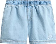 Nike Kids' Cotton Denim Drawstring Shorts