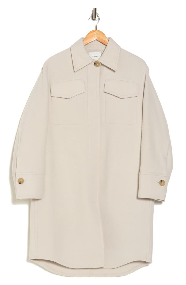 Vince Wool Blend Shirt Jacket, Alternate, color, 