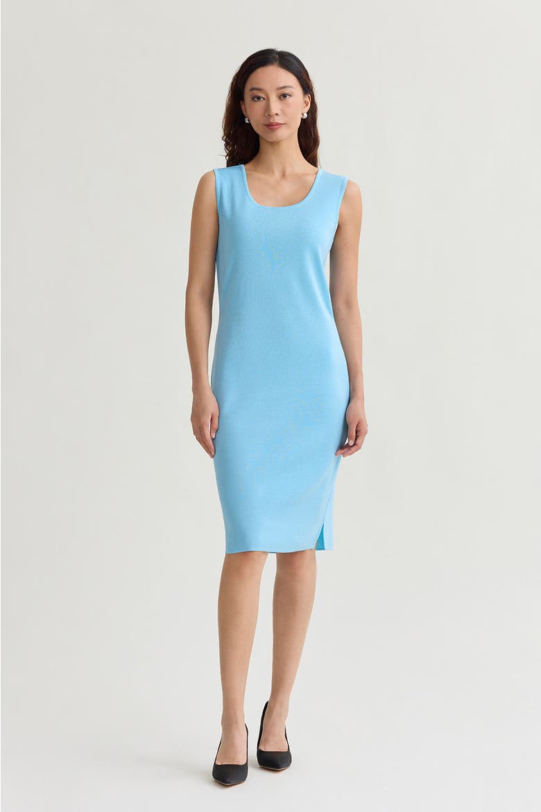 Sleeveless Sheath Knit Dress, Main, color, Serene