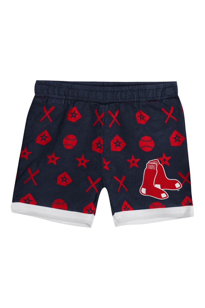 Infant  Navy Boston Red Sox On Deck 2-Piece Diaper Cover Set, Alternate, color, Navy