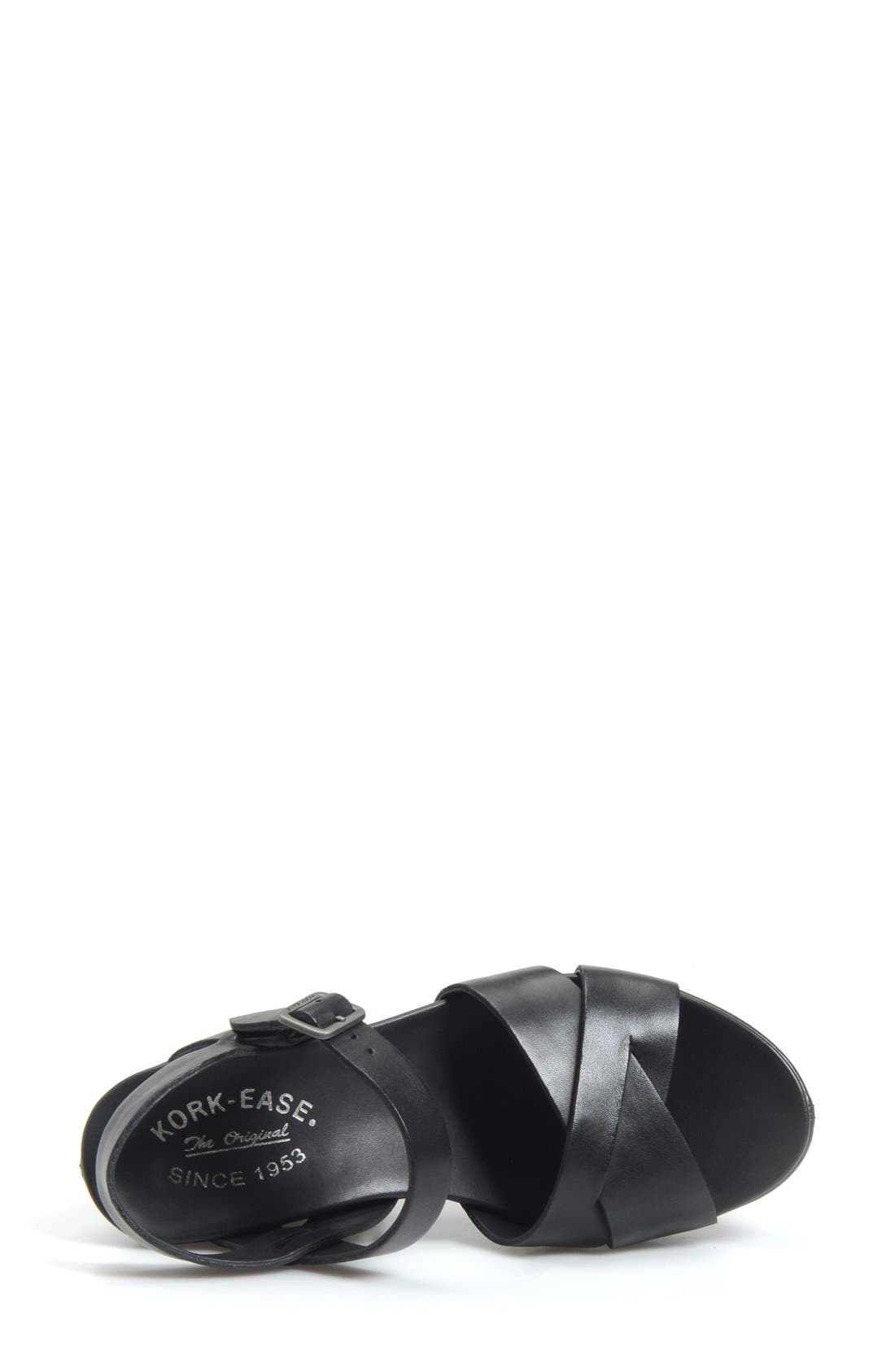 Ava 2.0 Platform Wedge Sandal, Alternate, color, BLACK