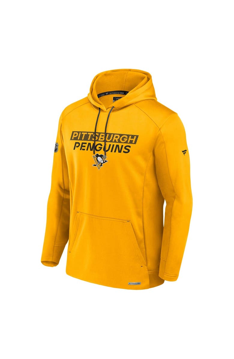FANATICS Men's Fanatics  Gold Pittsburgh Penguins Authentic Pro Rink Fleece Pullover Hoodie, Alternate, color, Gold