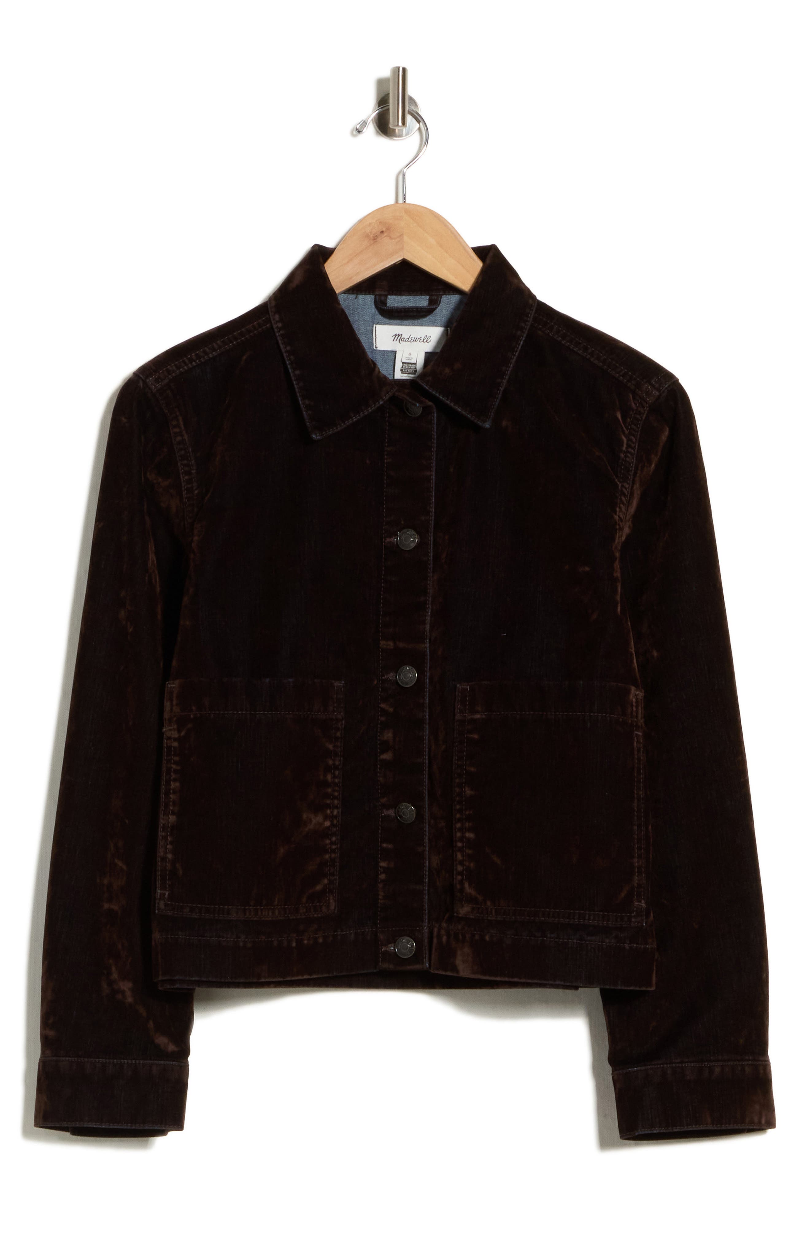 Flocked Denim Chore Jacket