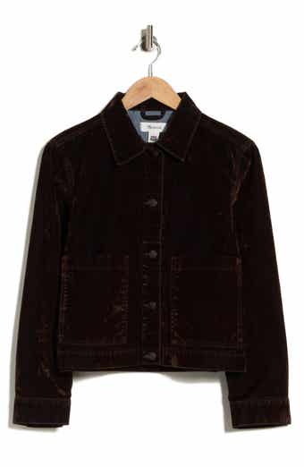Flocked Denim Chore Jacket