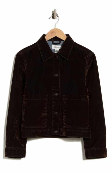 Flocked Denim Chore Jacket