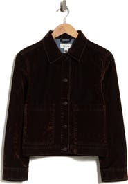 Madewell Flocked Denim Chore Jacket