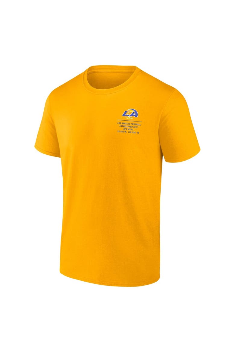 Men's Fanatics Gold Los Angeles Rams Repeat Stats T-Shirt, Alternate, color, Gold