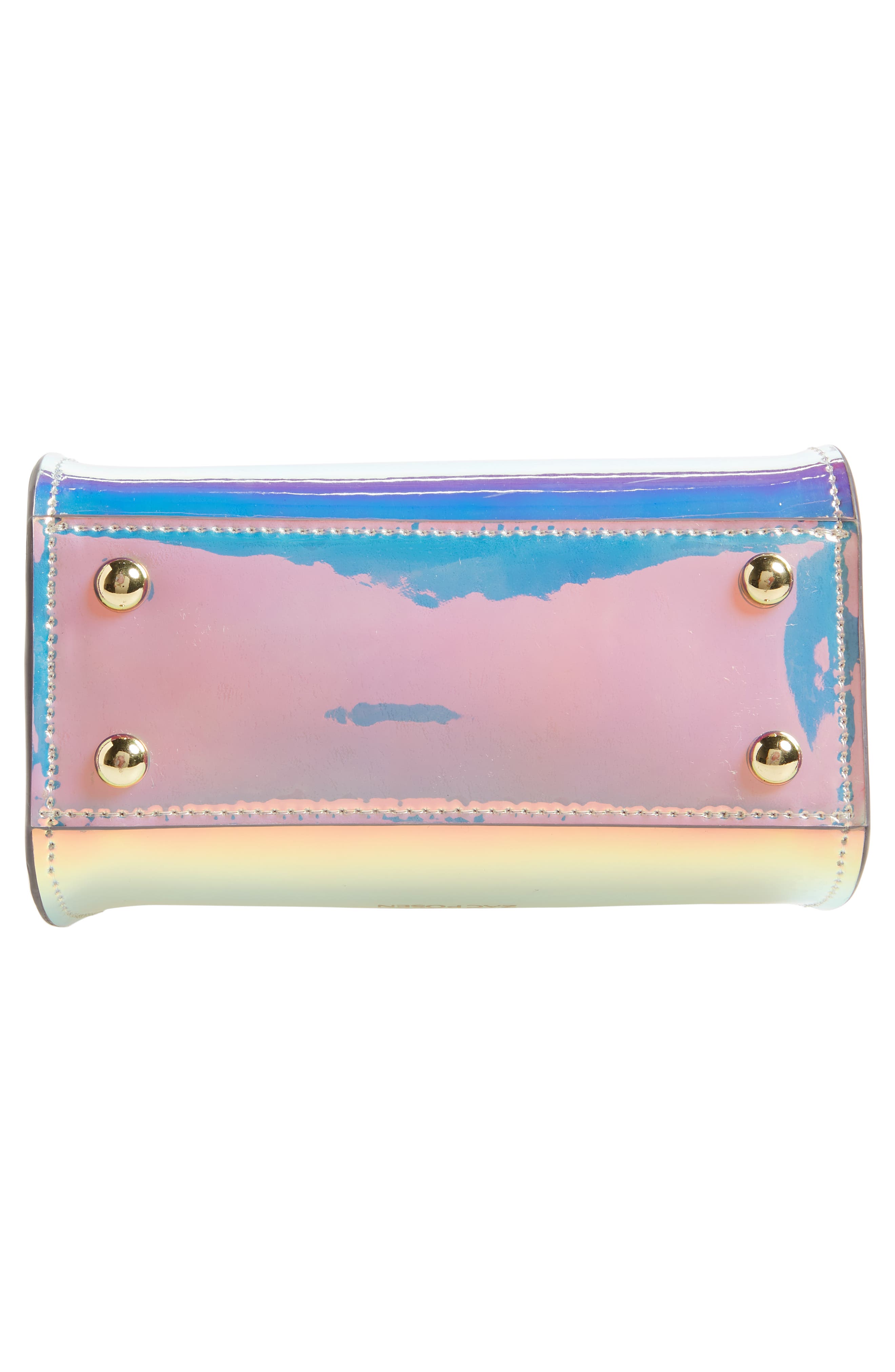 ZAC Zac Posen Eartha Iconic Iridescent Top Handle Mini Satchel, Alternate, color, 