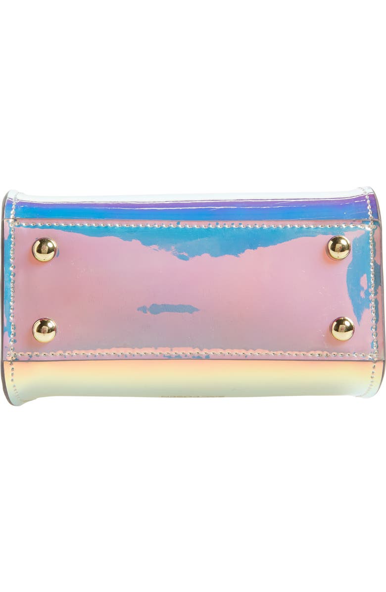 ZAC Zac Posen Eartha Iconic Iridescent Top Handle Mini Satchel, Alternate, color,