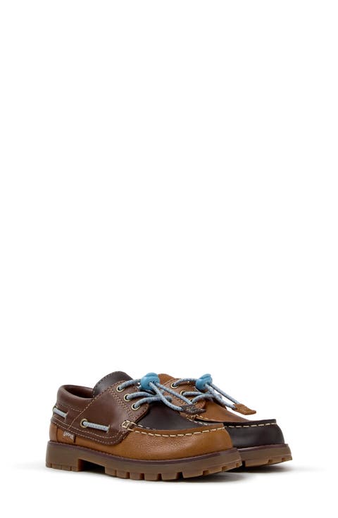 Kids' Twins Compas Leather Boat Shoe
