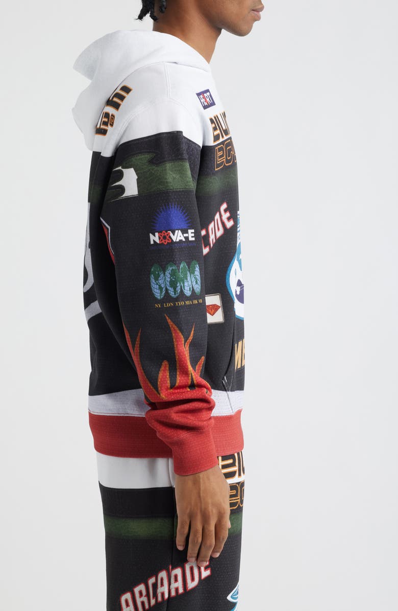 Billionaire Boys Club Mercer Street Cotton Graphic Hoodie, Alternate, color, White