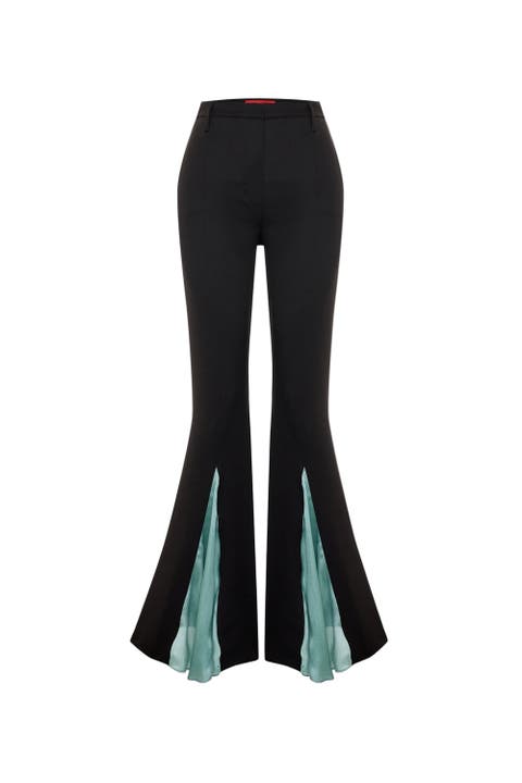 The Party Edit Contrast Chiffon Detail Pants