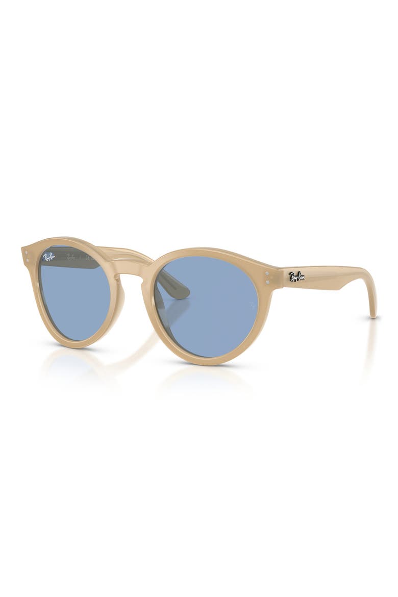 52mm Phantos Sunglasses, Alternate, color, OPAL BEIGE / LIGHT BLUE