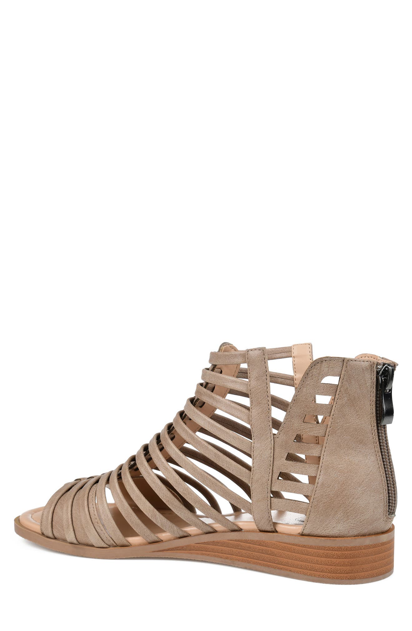 JOURNEE Delilah Sandal, Alternate, color, TAUPE