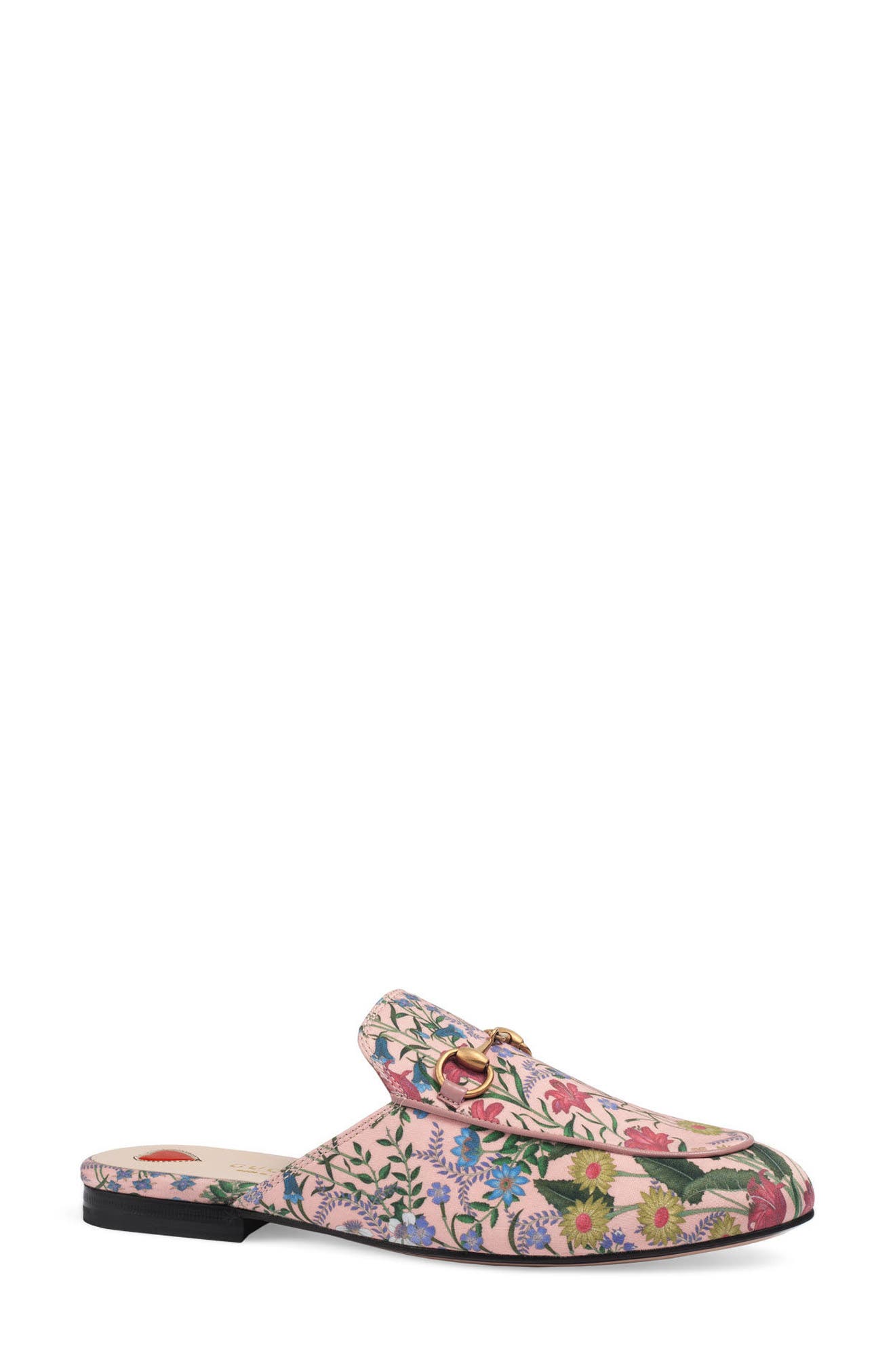 Princetown Loafer Mule, Main, color, BLUSH FLORAL