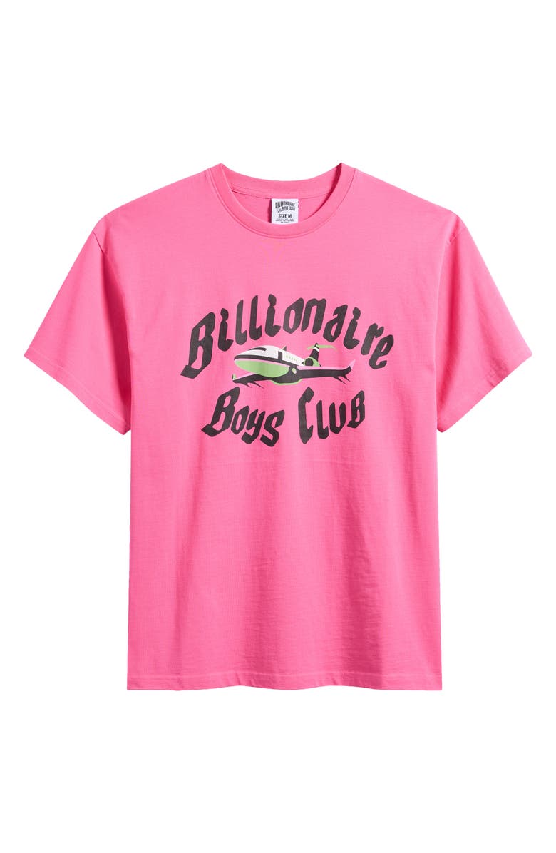 Billionaire Boys Club Jet Graphic T-Shirt, Alternate, color, Carmine Rose