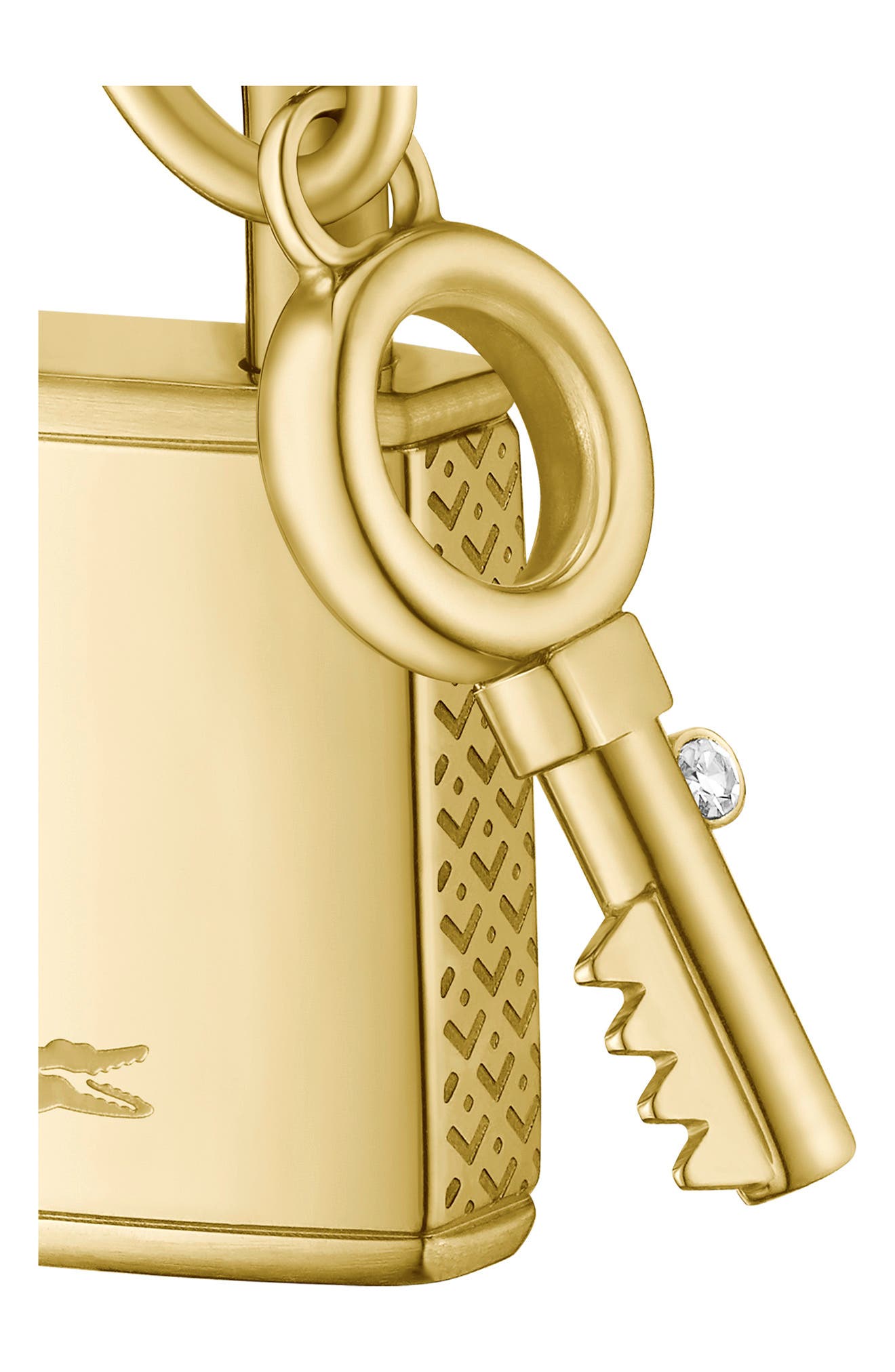 Lacoste Symbol Lock & Key Pendant Necklace (Women) | Nordstrom