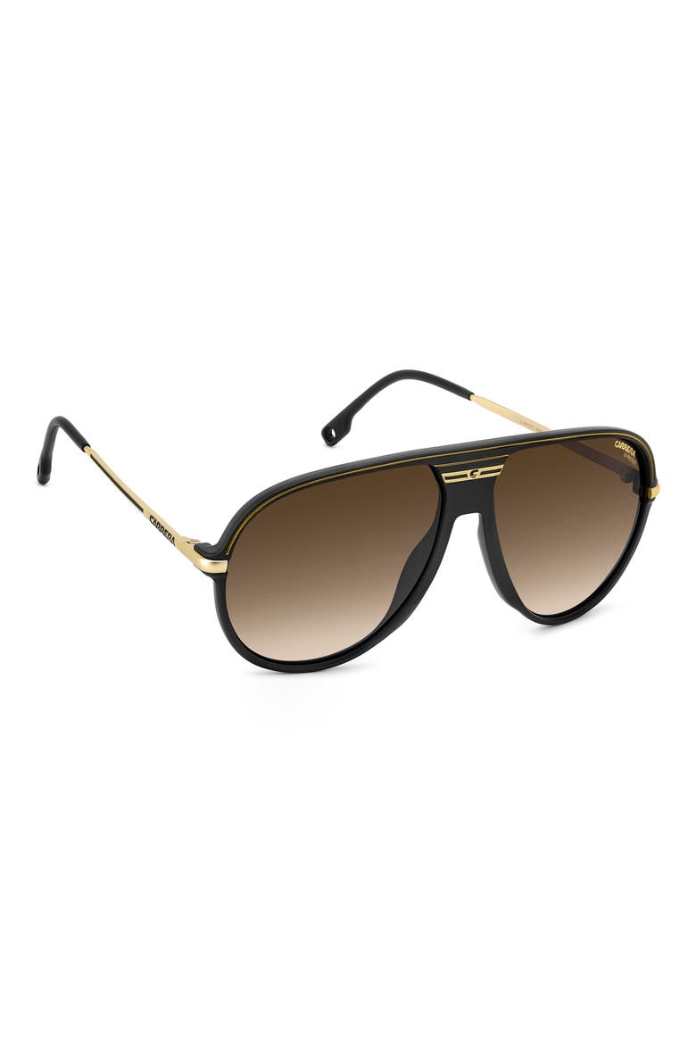 C Sport 61mm Gradient Shield Sunglasses, Alternate, color, BLACK GOLD/ BLACK BROWN GREEN