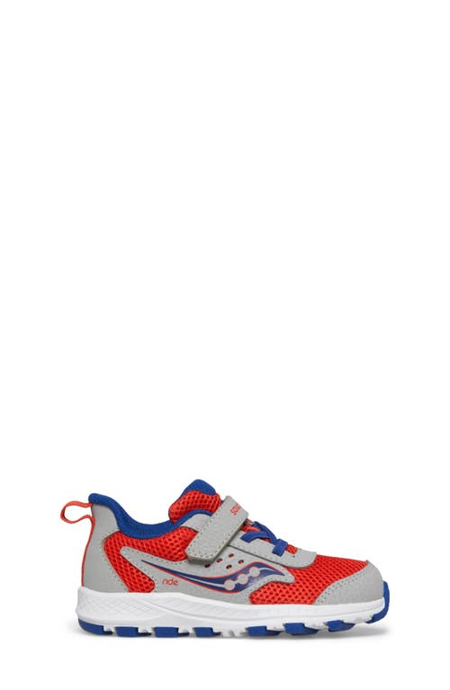 Saucony Ride Jr. Sneaker In Grey/red/navy