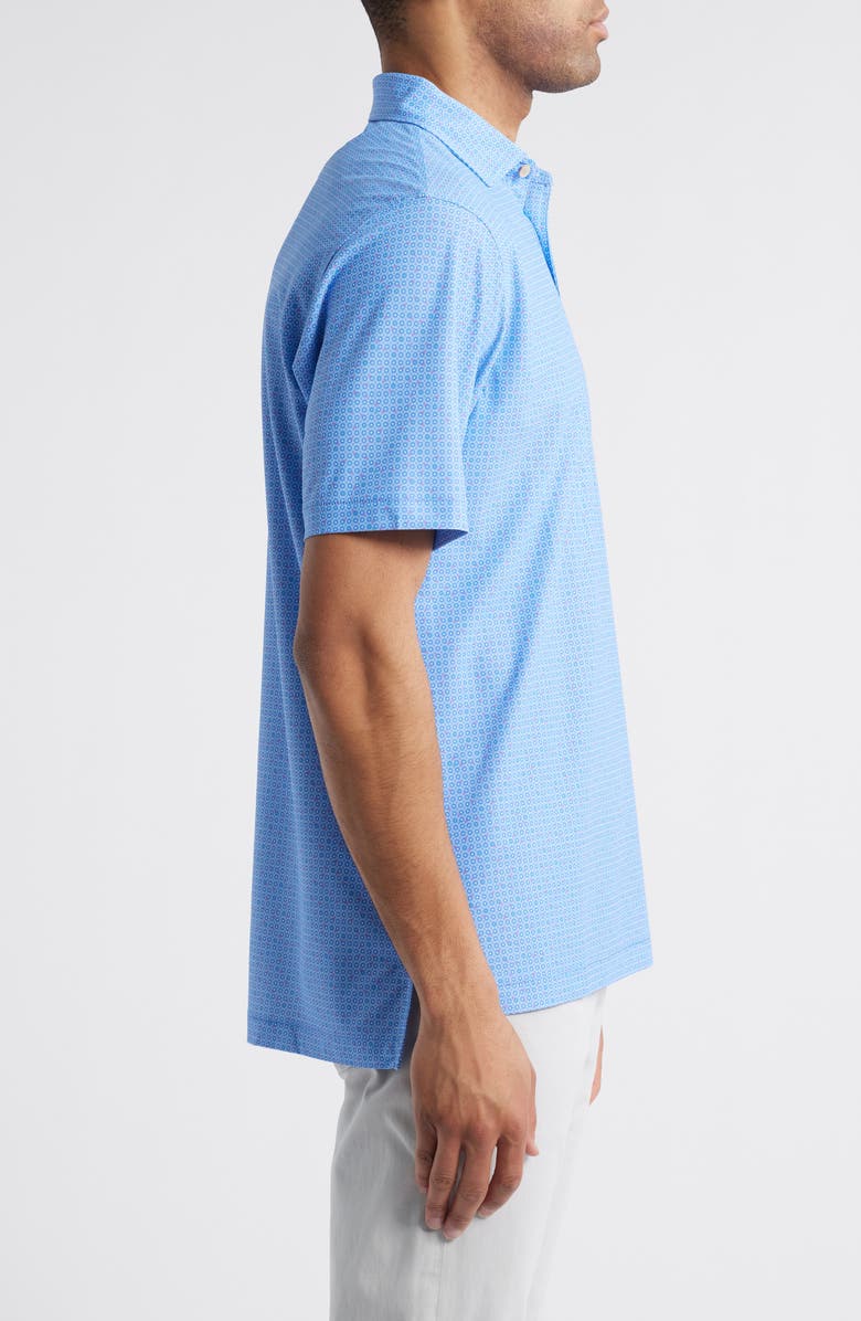 Peter Millar Casa Nova Performance Mesh Polo, Alternate, color, Blue Sea