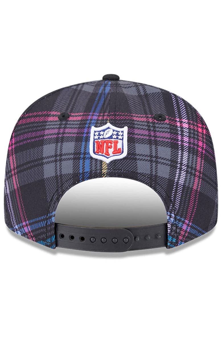 New Era Men's New Era Black Cleveland Browns 2024 NFL Crucial Catch Plaid 9FIFTY Snapback Hat, Alternate, color, Black
