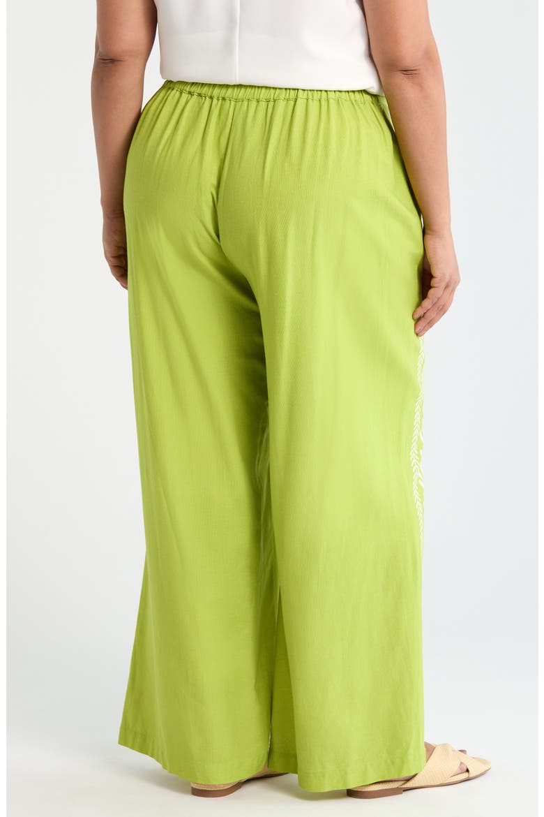 Valencia Pull-On Wide Leg Pants, Alternate, color, FLOURISH GREEN
