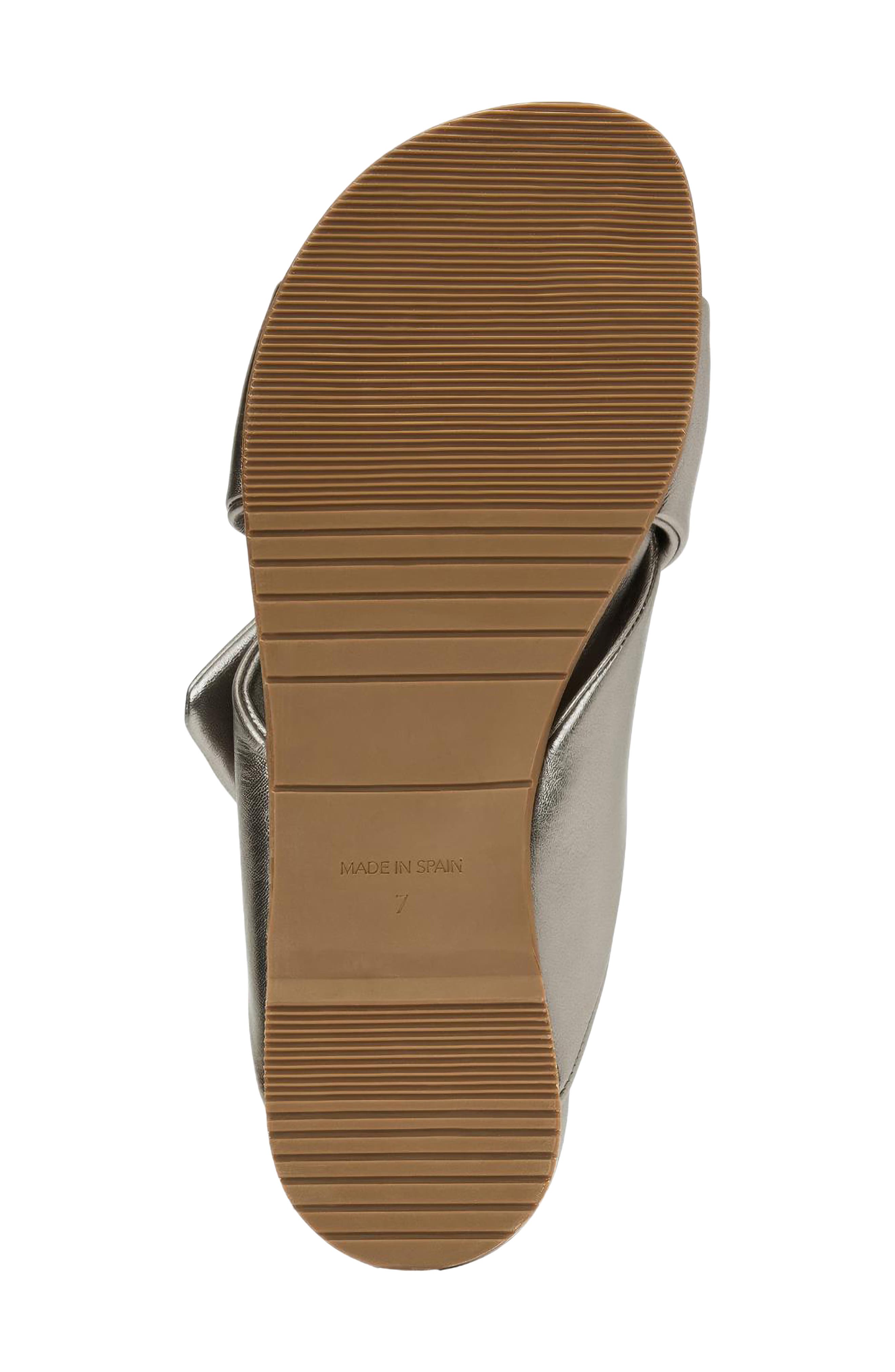Cabra Slide Sandal, Alternate, color, GUNMETAL NAPPA