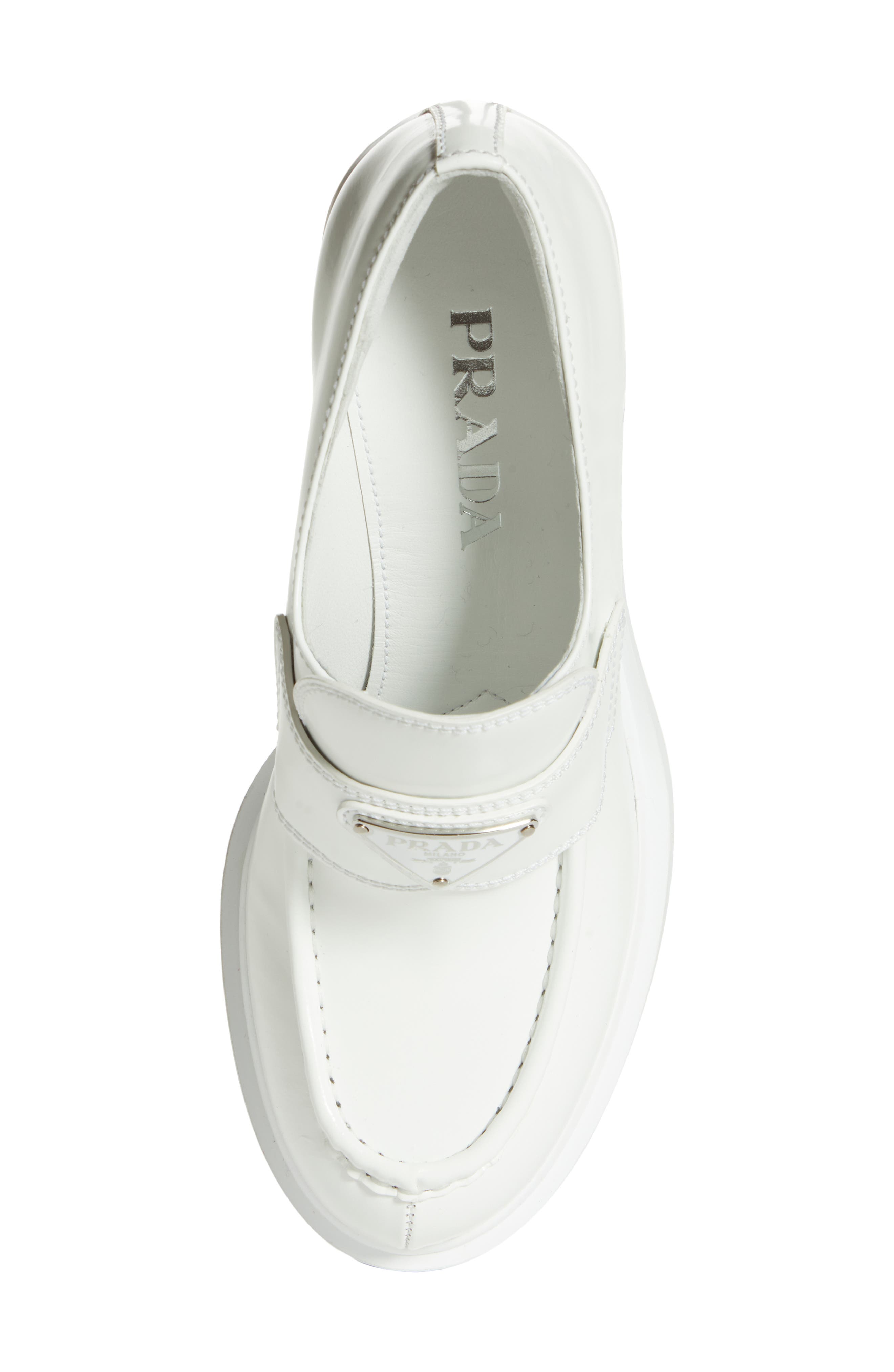 Chocolate Platform Loafer, Alternate, color, BIANCO
