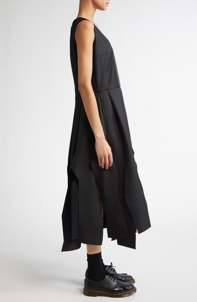 Comme des Garçons Deconstructed Serge Midi Dress, Alternate, color, 