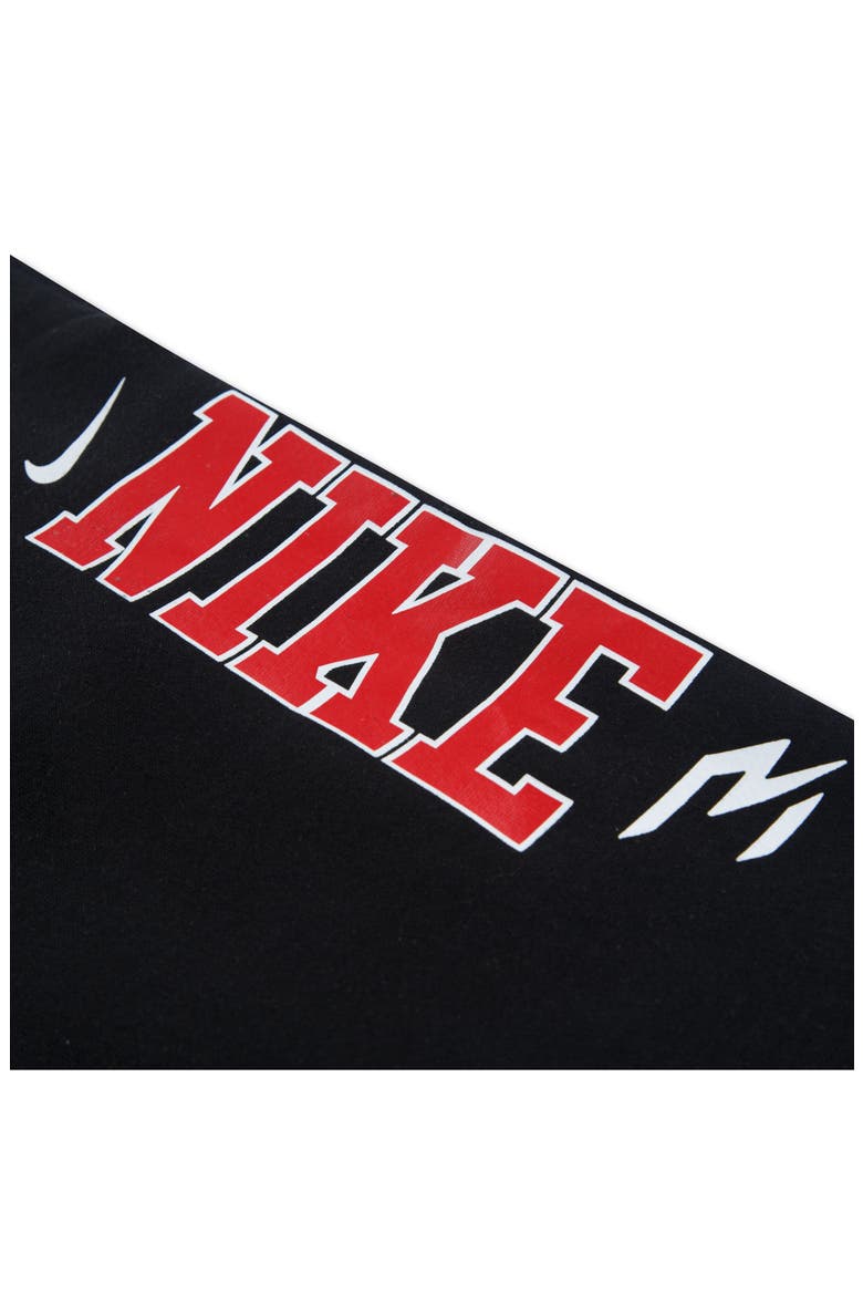 Kids' Vertical Logo Fleece Joggers, Alternate, color, BLACK