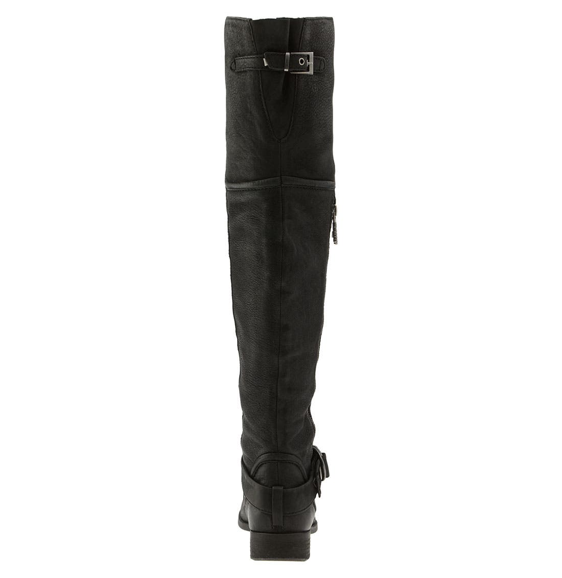 'Leighton' Over the Knee Boot, Alternate, color, BLACK