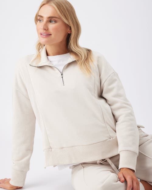 Ripe Maternity Comfortable Terry Nursing Sweatshirt For Moms In Neutral