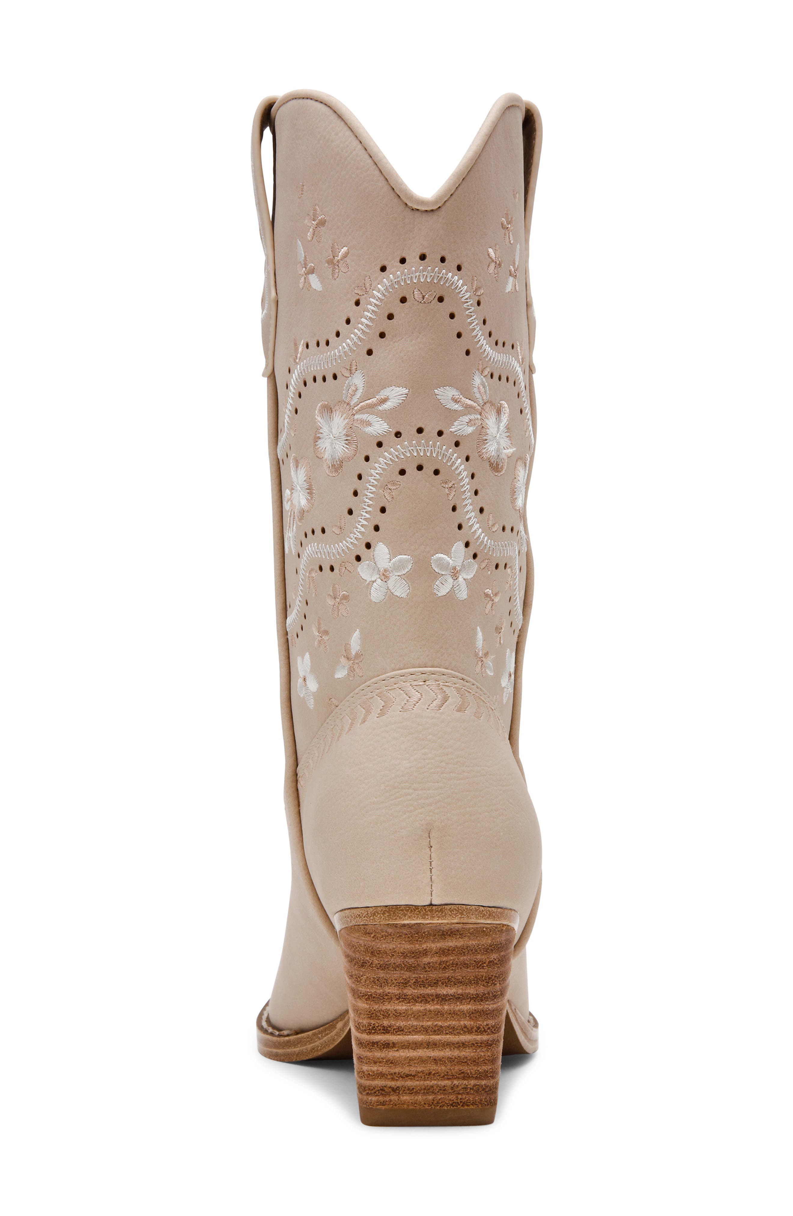 DV by Dolce Vita Avita Cowboy Boot, Alternate, color, Ivory