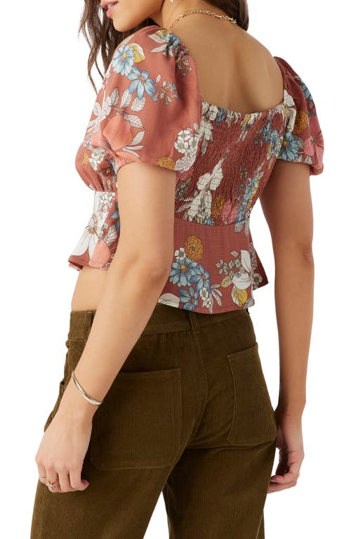 O'neill Autumn Babydoll Top In Red