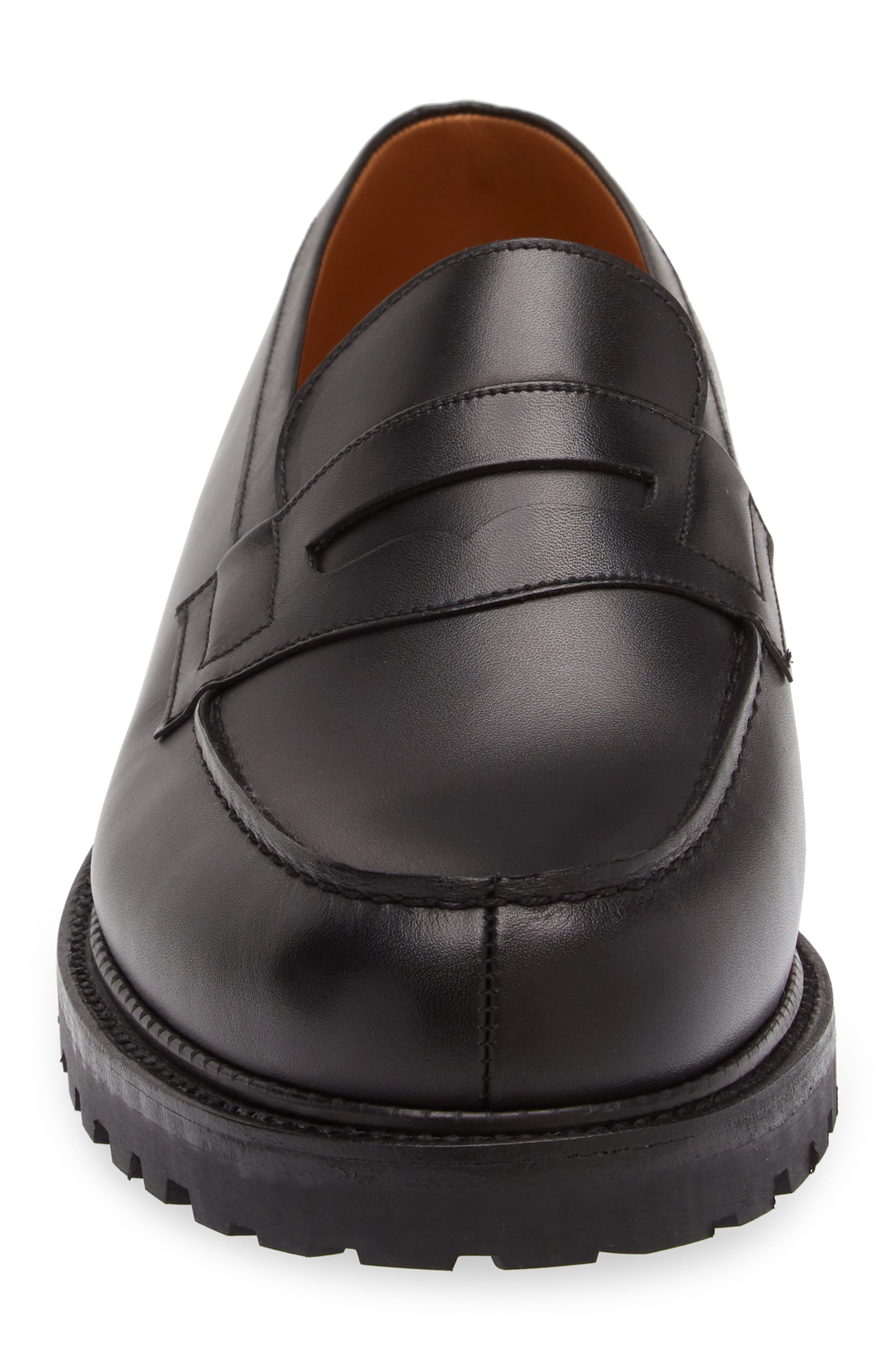 JM WESTON Commando 180 Penny Loafer, Alternate, color, Black
