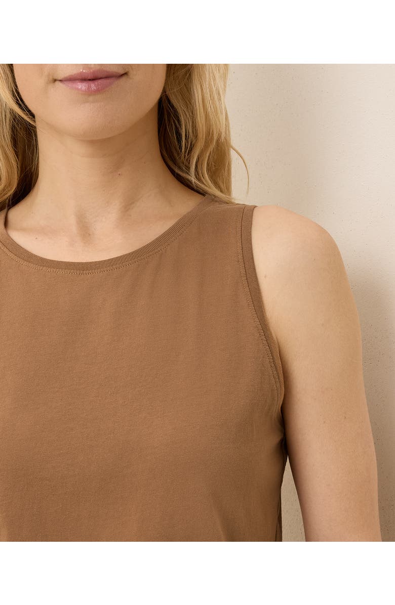 Pact Organic Cotton Softspun High Neck Tank, Alternate, color, Brown Sugar