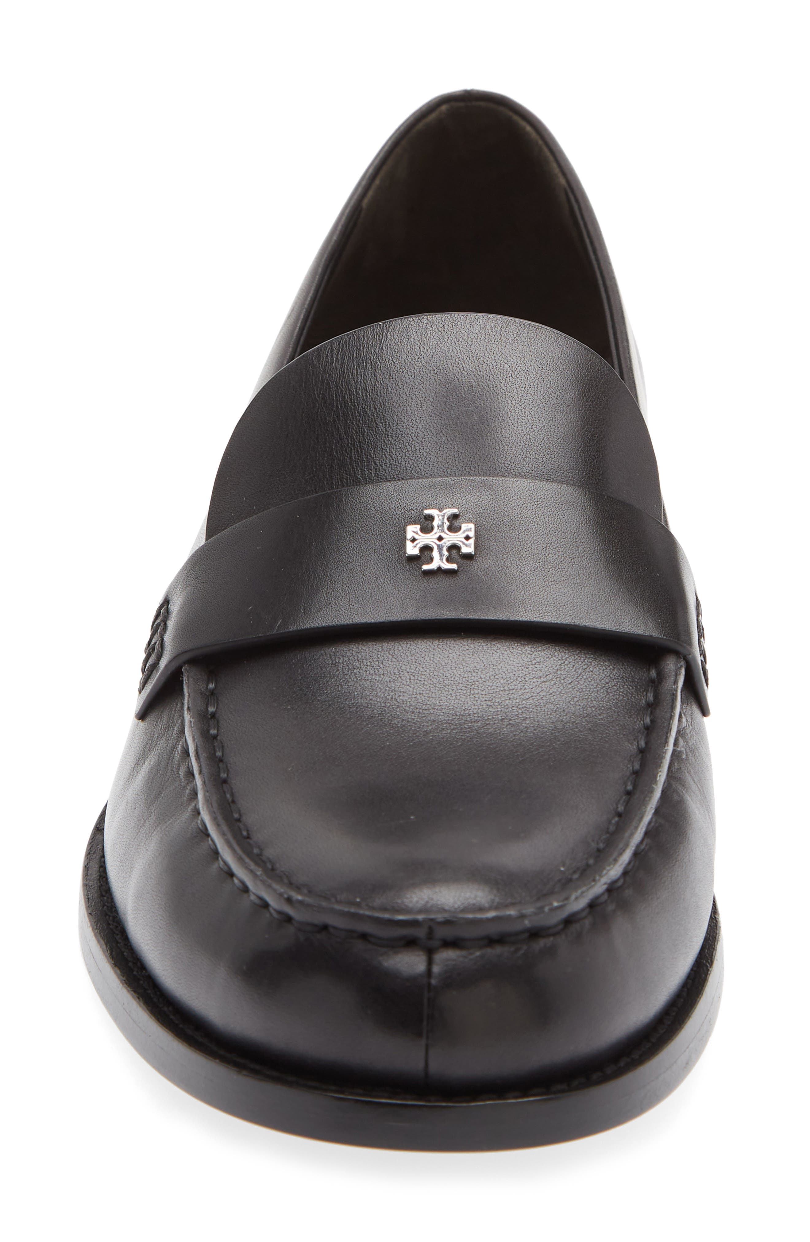 Tory Burch Classic Penny Loafer, Alternate, color, Perfect Black