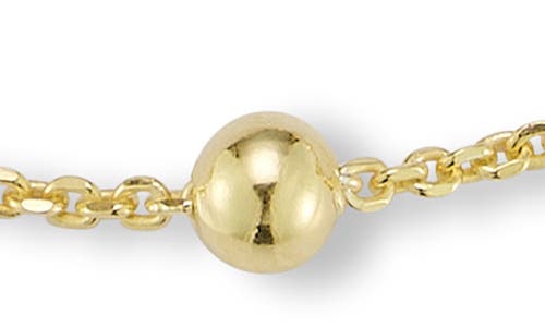 Glaze Jewelry Ball Station Bracelet In Gold - 10 Inch