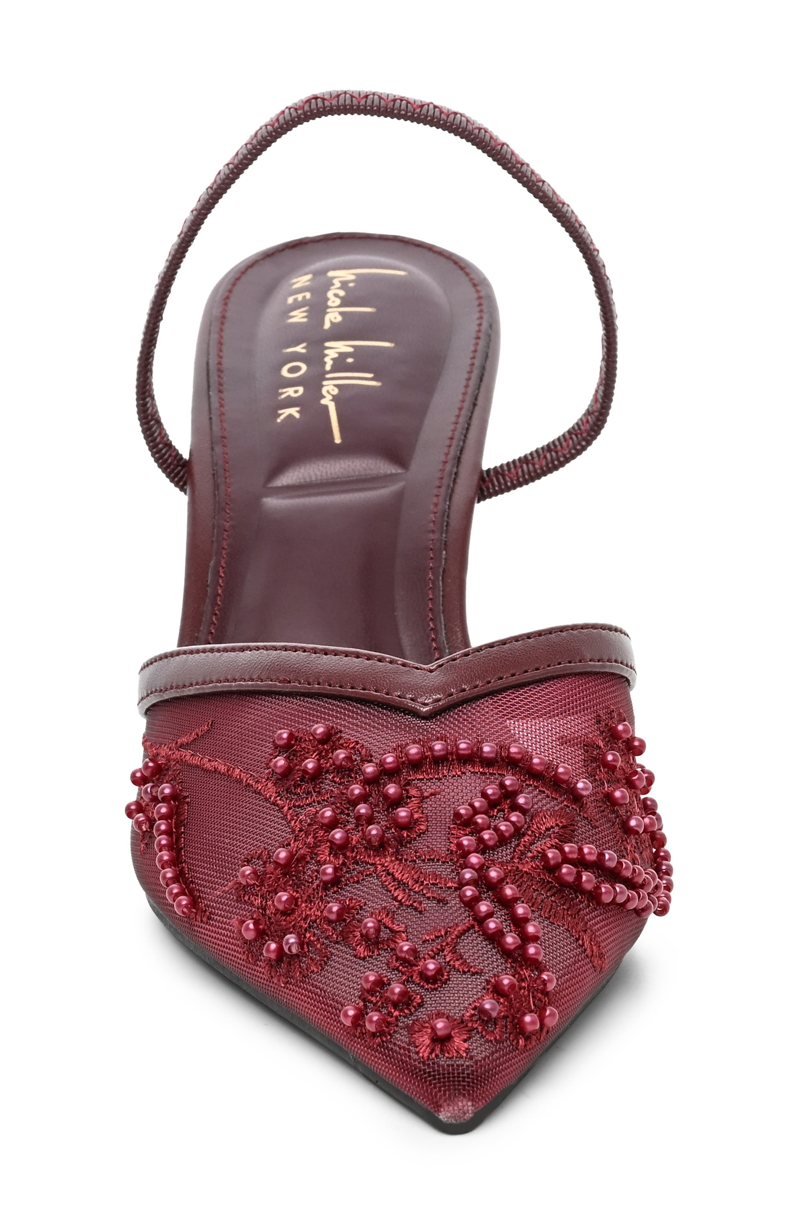 Bissi Slingback Pump, Alternate, color, BURGUNDY