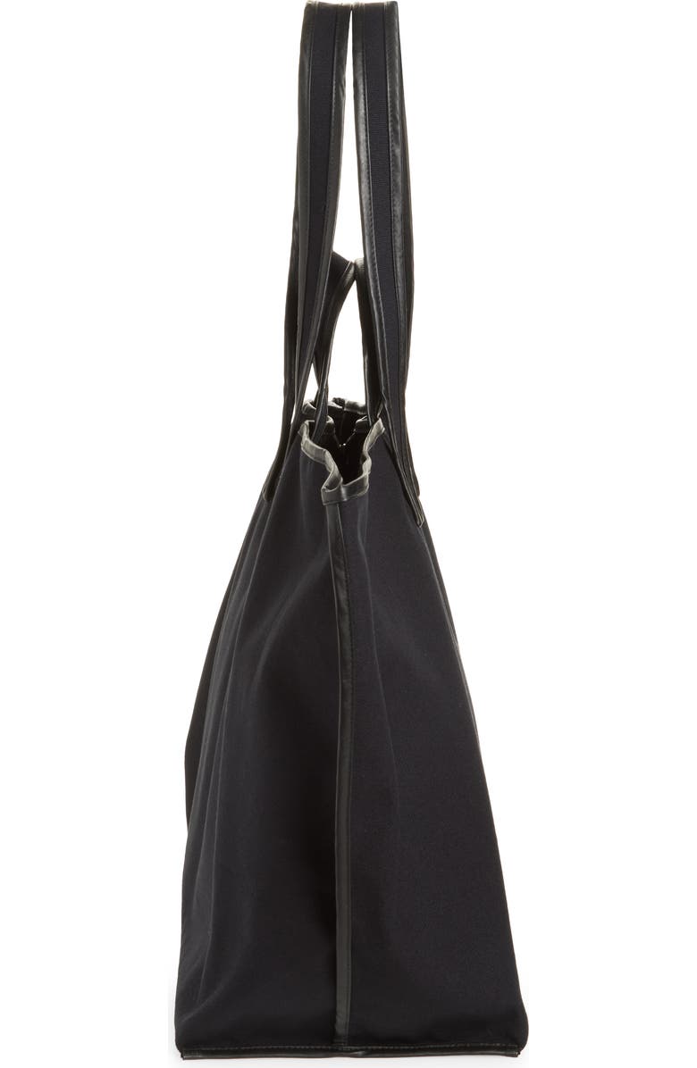 KASSL Contrast Trim Canvas Tote, Alternate, color, Black Oil Black