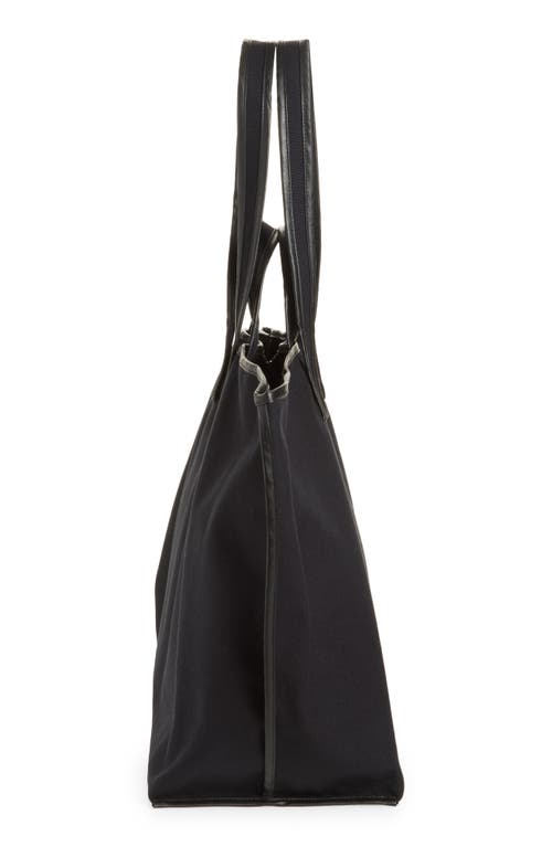Kassl Contrast Trim Canvas Tote In Black