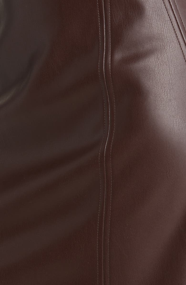 VERO MODA Olivia Faux Leather Miniskirt, Alternate, color,