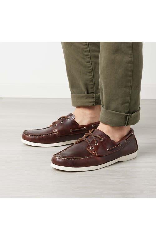 Quoddy Head Boat Shoe In Brown