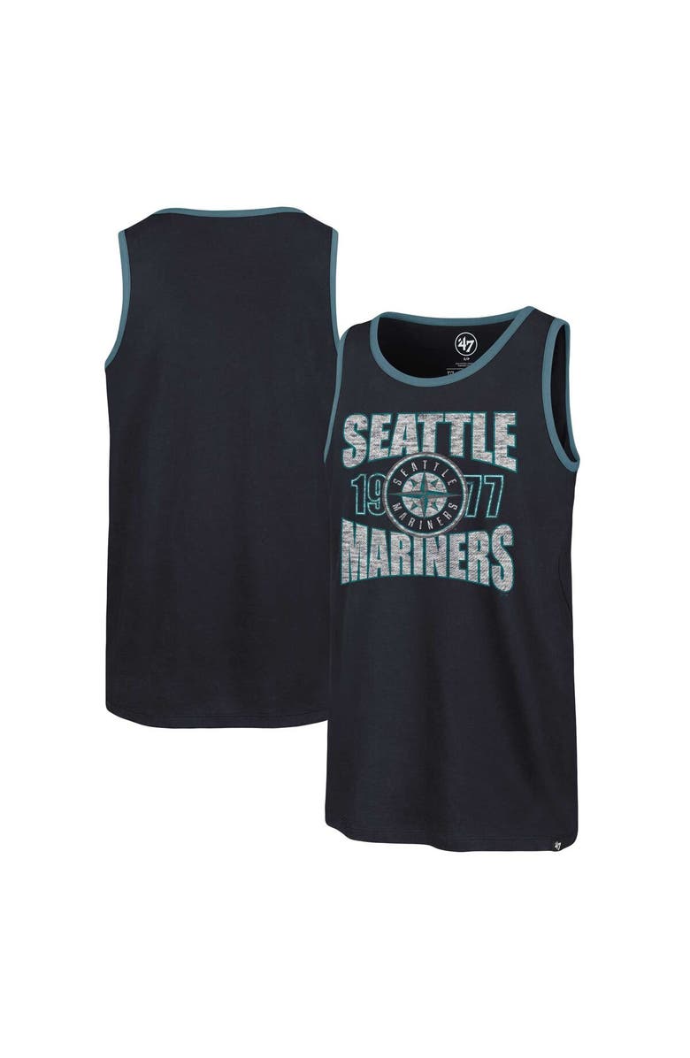 '47 Men's '47 Navy Seattle Mariners Upload Franklin Tank Top, Main, color, Navy