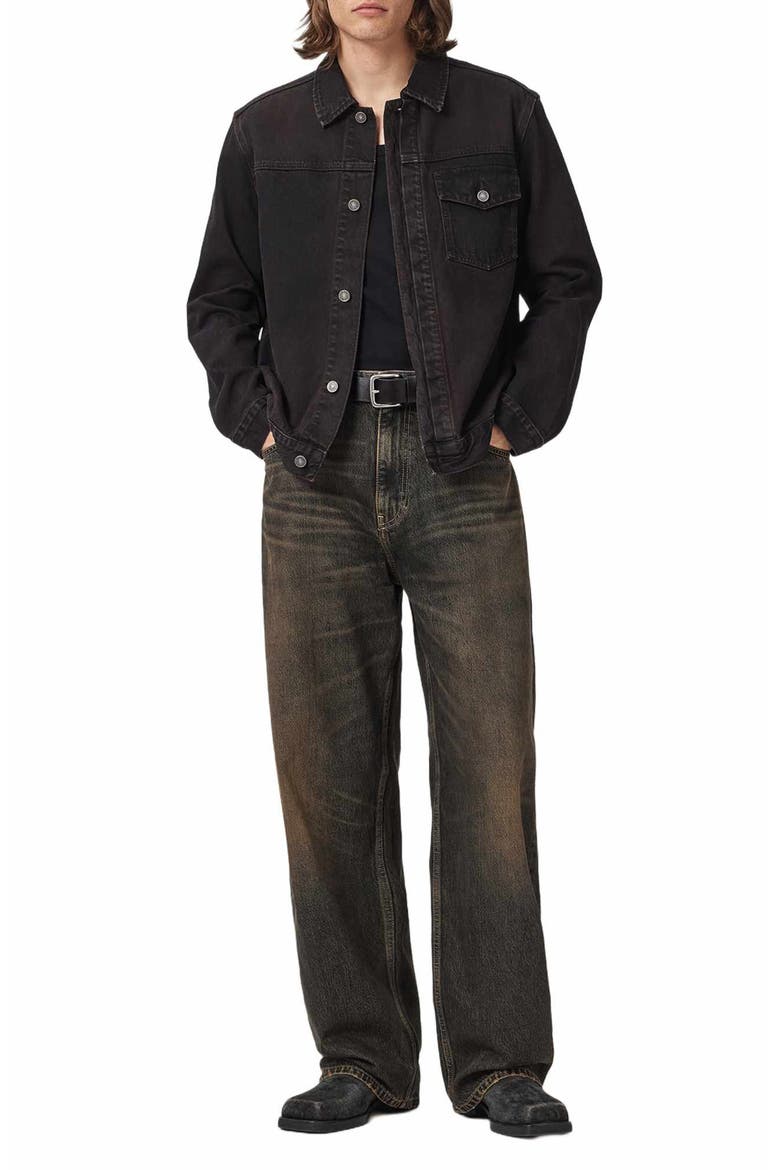Rivet Sloch Straight Leg Jeans, Alternate, color, WASHED BROWN